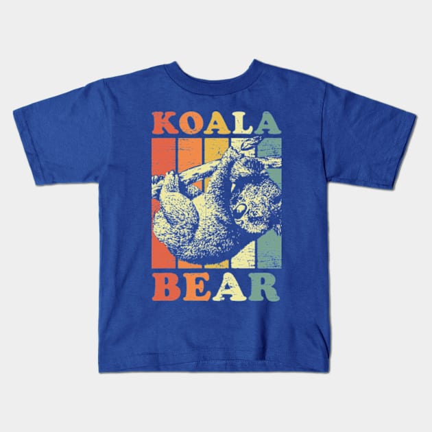 Retro Koala Bear 1 Kids T-Shirt by AudreyBertha